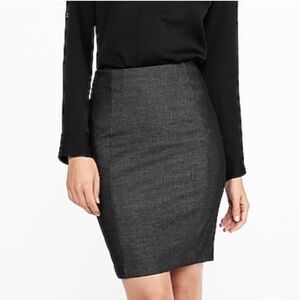 Express Grey Pencil Skirt